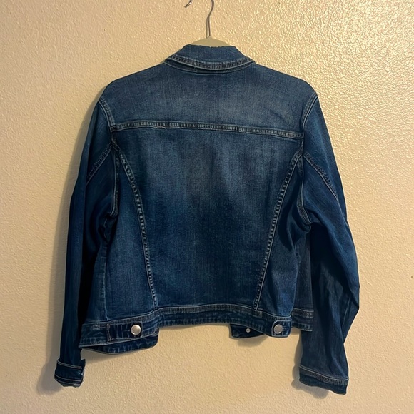Lane Bryant Dark Wash Jean Jacket - Picture 2 of 2